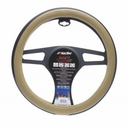 COPRIVOLANTE TROPHY 6 ECOPELLE NERA/BEIGE C/INS. CROMATI 37/39