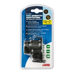 ADATTATORE 13  POLI MASCHIO - 7 POLI FEMMINA - MINI