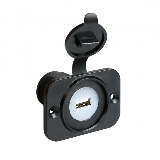 PRESA USB DA INCASSO 12/24V C/COPERCHIO