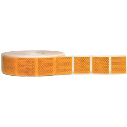 ADESIVO RIFLETTENTE GIALLO TRATTEGGIATO ROTOLO MT.50 ADESIVO RIFLETTENTE GIALLO TRATTEGGIATO ROTOLO MT.50