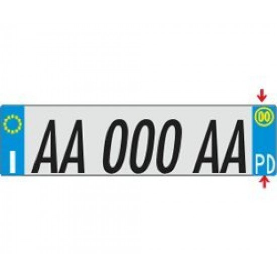 KIT TARGA AUTO PROVINCIA + ANNO