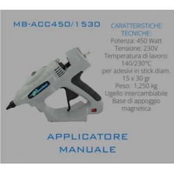 PISTOLA TERMOCOLLA MAGNETICA PER CARTUCC DIAM.43 400W