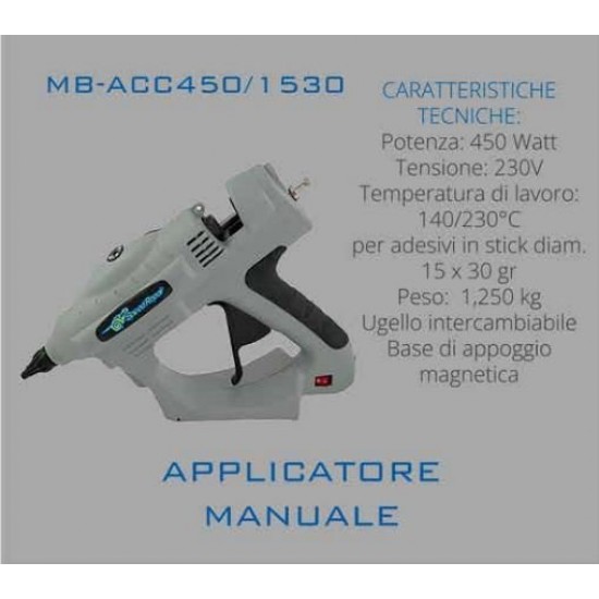 PISTOLA TERMOCOLLA MAGNETICA PER CARTUCC DIAM.43 400W