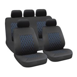 FODERE AUTO HIVE NERO/BLU SERIE COMPLETA