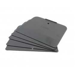 SPATOLA IN PLASTICA NERA COLAD MM. 120 X 90 (SUPER FLESS.)