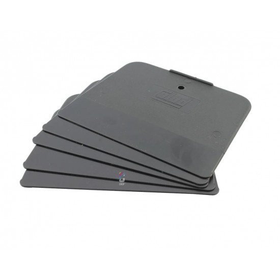 SPATOLA IN PLASTICA NERA COLAD MM. 120 X 90 (SUPER FLESS.)