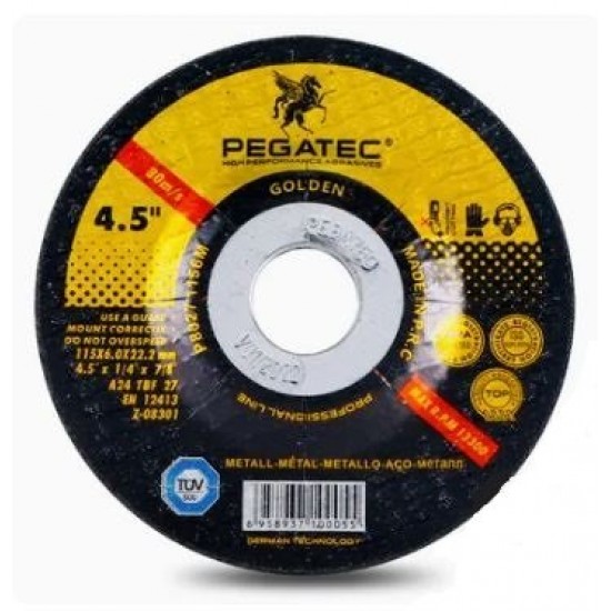 DISCO SMERIGLIO FERRO PEGATEC T27 DM 115 MM 6,5 (25)