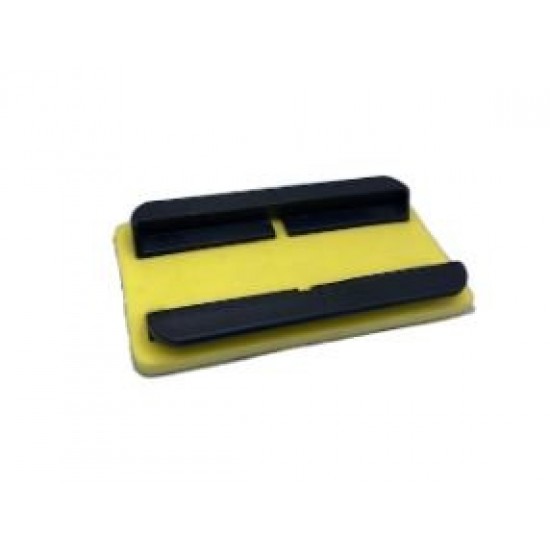 TAMPONE CARTEGGIATURA SAGOMABILE RETTANGOLARE C/LAMINA ACCIAIO 115 X 230 MM.