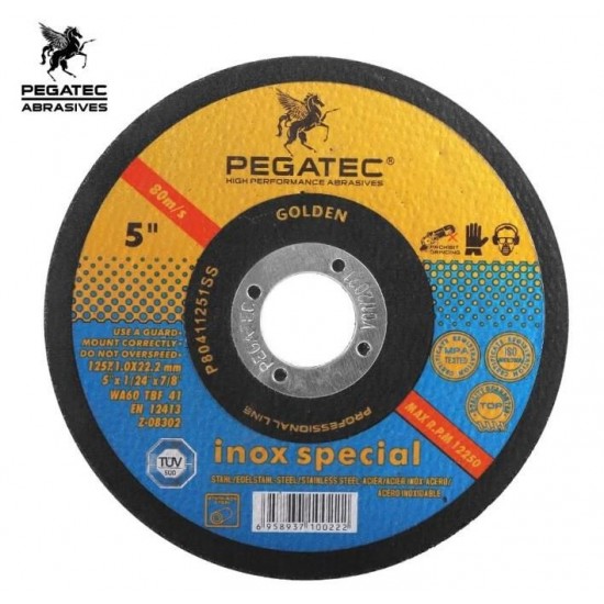 DISCO TAGLIO FERRO/INOX T41 PEGATEC DIAM 115 X 1,0 (50)
