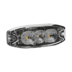 LUCE STROBO PIATTA 3 LED AMBRA