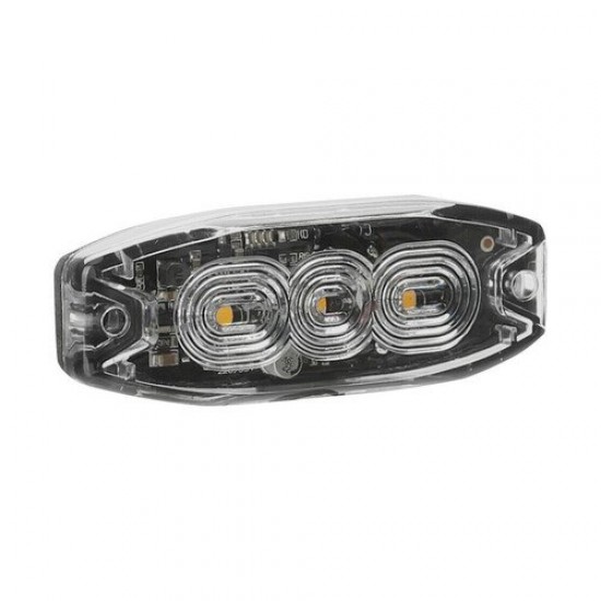 LUCE STROBO PIATTA 3 LED AMBRA
