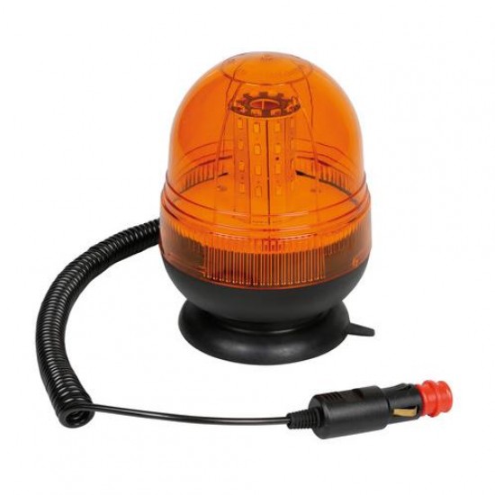 LAMPEGGIANTE LED ARANCIO 12-24V BASE MAGNETICA