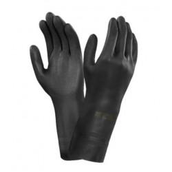 GUANTI NEOPRENE NERI PER SOLVENTI TG.L COPPIA