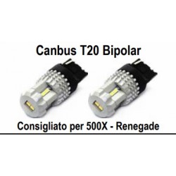 LAMPADE LED T20 CANBUS 1 LUCE 12 SMD 12V COPPIA LAMPADE LED T20 CANBUS 1 LUCE 12 SMD 12V COPPIA