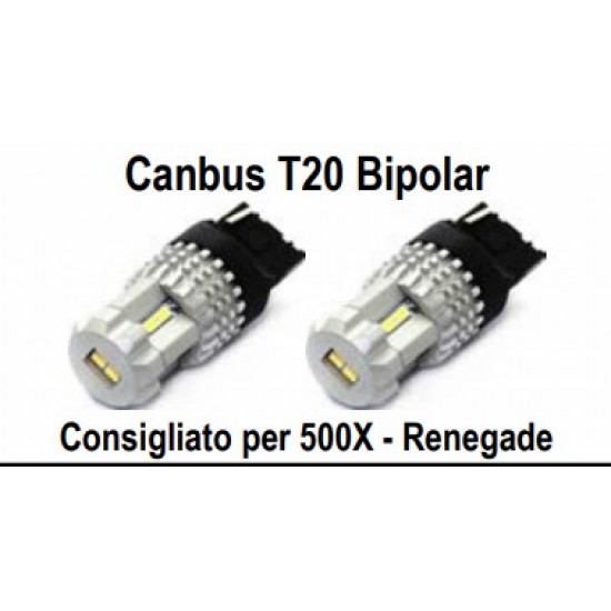 LAMPADE LED T20 CANBUS 2 LUCI PER FIAT 500X COPPIA