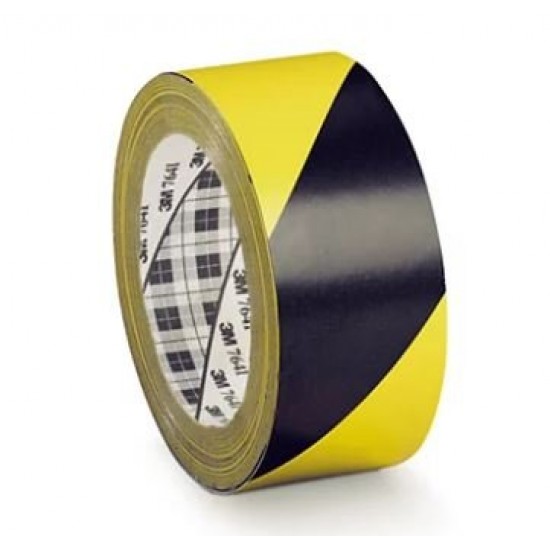 NASTRO SEGNALETICO GIALLO-NERO CM.7 X 200 MT.