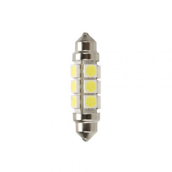 LAMPADA A SILURO 12 LED SMD 24-28V 11X43 MM - PZ. 2