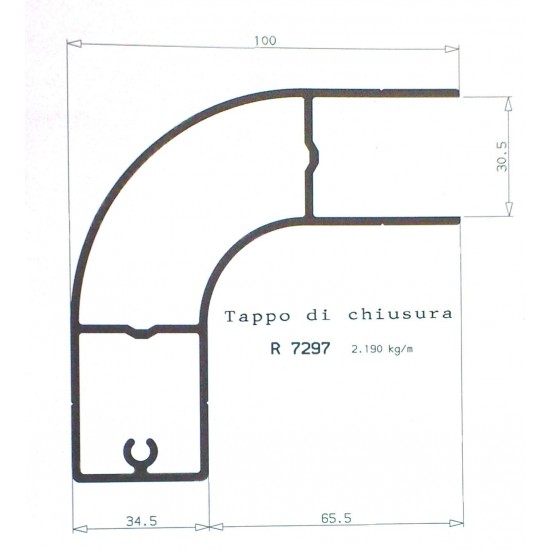 TAPPO PER PROFILO R.7297