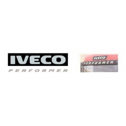 FREGIO IVECO 75X20 SPOILER BIANCO/NERO