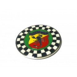 FREGIO ABARTH CON SCACCHI DIAM. 55 MM.
