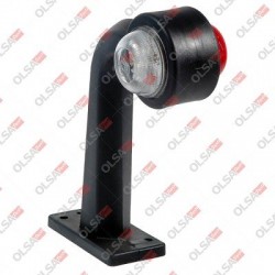 FANALE INGOMBRO GOMMA CURVO BIANCO/ROSSO FANALE INGOMBRO GOMMA CURVO BIANCO/ROSSO