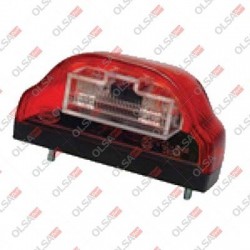 FANALE TARGA ROSSO LED
