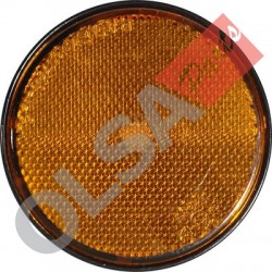 CATADIOTTRO 60 MM. ARANCIO C/PERNO(10)