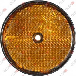 CATADIOTTRO 60 MM. ARANCIO C/FORO