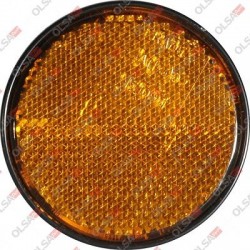 CATADIOTTRO 60 MM. ARANCIO C/ADESIVO