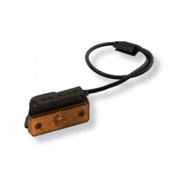 FANALE LAT. DX/SX LED ARANCIO C/STAFFA CAVO 0,25