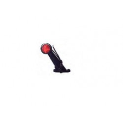 FANALE INGOMBRO DX/SX BRACCIO DRITTO A LED ROSSO/BIANCO