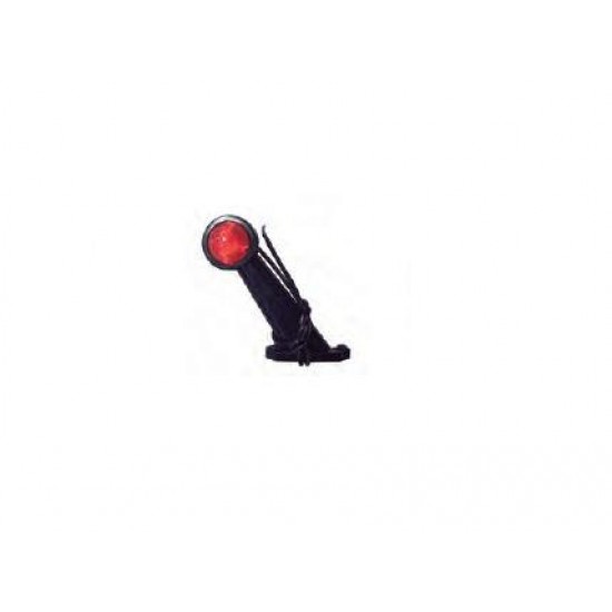 FANALE INGOMBRO DX/SX BRACCIO DRITTO A LED ROSSO/BIANCO