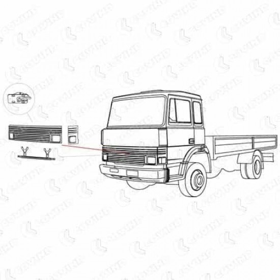 MODANATURA PORTA INT. DX IVECO 115 - 190.30T