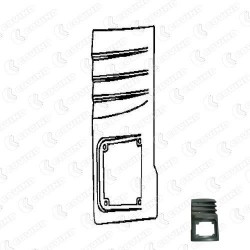 GRIGLIA LAT. SX PLASTICA GRIGIA IVECO 115-145 (ES) GRIGLIA LAT. SX PLASTICA GRIGIA IVECO 115-145 (ES)