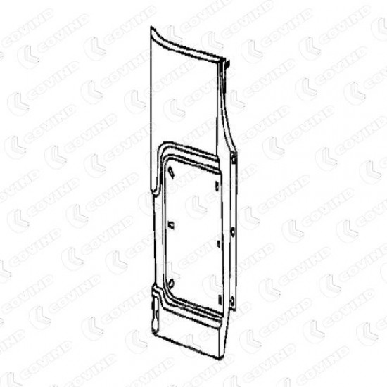 RIVESTIMENTO ANT. LAT. DX IVECO 170-190, CV.170/130,