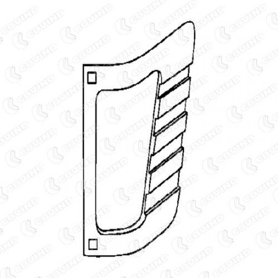 CORNICE FARO DX MERCEDES 207 (ES), CV.207/132,