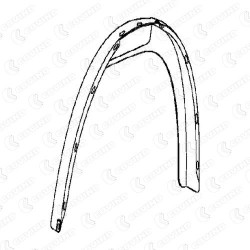PARAFANGO ANT. DX IN PLAST. FIAT 300/IVECO 330 PARAFANGO ANT. DX IN PLAST. FIAT 300/IVECO 330