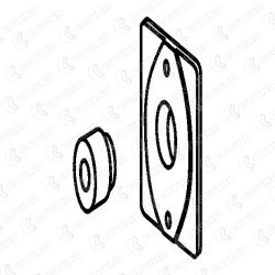 PIASTRINA PERNO PORTA LAT. SCORREVOLE DAILY PIASTRINA PERNO PORTA LAT. SCORREVOLE DAILY