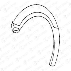 CORNICE PASSARUOTA SX PLASTICA DAILY '96 (2) CORNICE PASSARUOTA SX PLASTICA DAILY '96 (2)