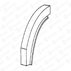 SOTTOPORTA POST. SX CURVO FIAT 684-697 SOTTOPORTA POST. SX CURVO FIAT 684-697