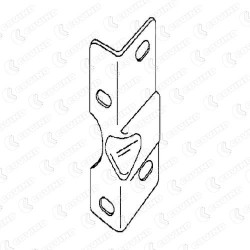 STAFFA SX PARAURTI IN PLASTICA TURBOZETA 79-109 STAFFA SX PARAURTI IN PLASTICA TURBOZETA 79-109
