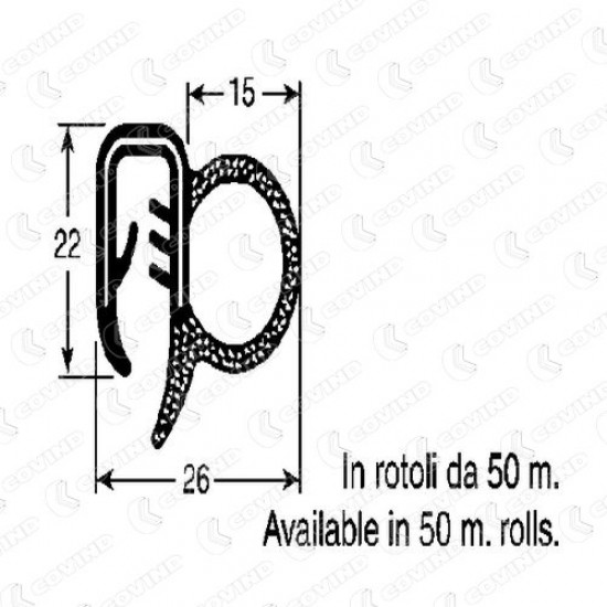 GUARNIZIONE PORTE TURBO STAR/TECH 115 AL MT. (50)