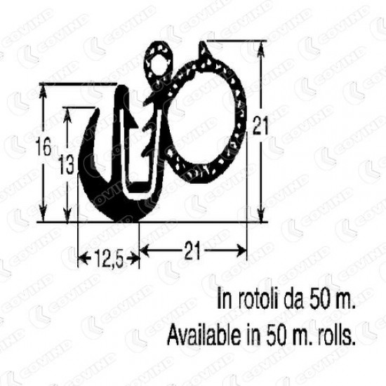 GUARNIZIONE PORTA FIAT/IVECO AL MT. (50)