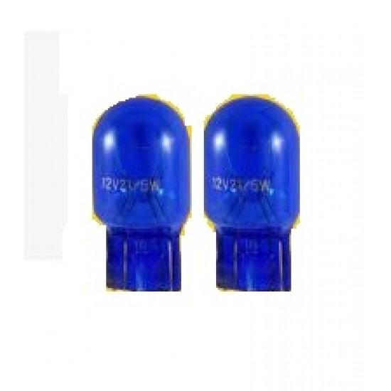 LAMPADE SUPERWHITE BLU T20 12V 21-5W A COPPIA