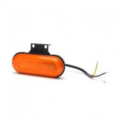 FANALE INGOMBRO LATERALE LED C/CATADIOTTRO ARANCIO 12/24V