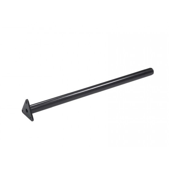 STAFFA TUBOLARE NERA CON ATTACCHI 3 FORI L. 80 DIAM. 42