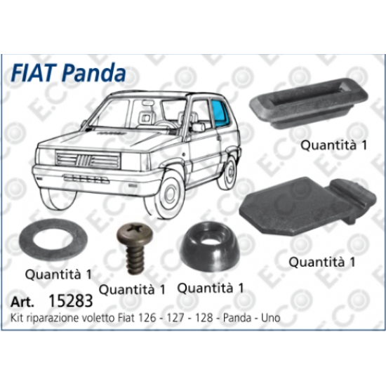 KIT FISSAGGIO VOLETTO PANDA UNO 126-127