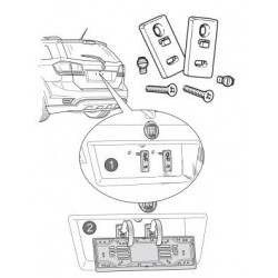 KIT FISSAGGIO TARGA FREEMONT