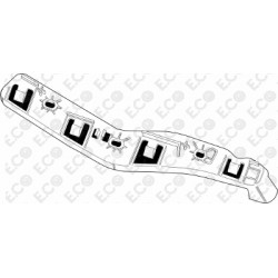 STAFFA PARAURTI ANT. SX FIAT 500L