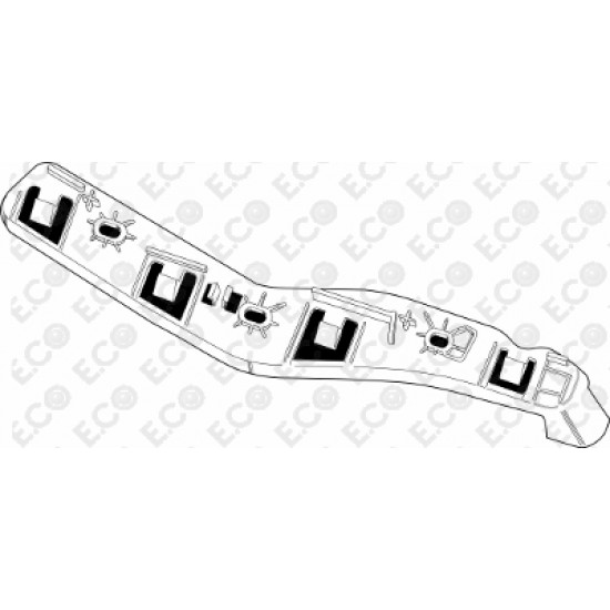 STAFFA PARAURTI ANT. SX FIAT 500L
